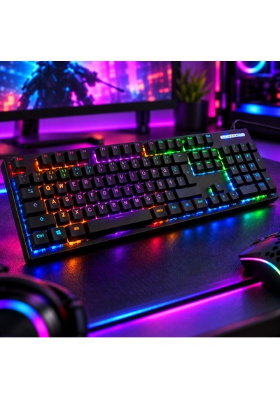 Türkçe Q Mekanik Gaming Klavye Kl-138 Rgb Aydınlatmalı Numpadli Kablolu Oyuncu Klavyesi