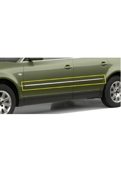 Volkswagen Uyumlu Passat 3b Sd/sw 1998-2005 Yan Kapı Çıtası 4 Prç. Paslanmaz Çelik