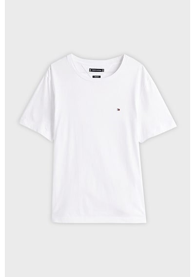 Tommy Hilfiger Erkek T Shirt Mw0mw37267 Ybr Beyaz Beyaz