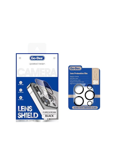 Apple Uyumlu   iPhone 14 Pro Go Des Lens Shield Cl-14 Kamera Lens Koruyucu Şeffaf
