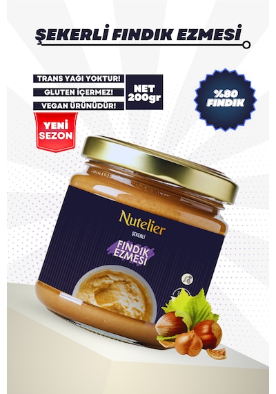 Nutelier Şekerli Fındık Ezmesi 200 G