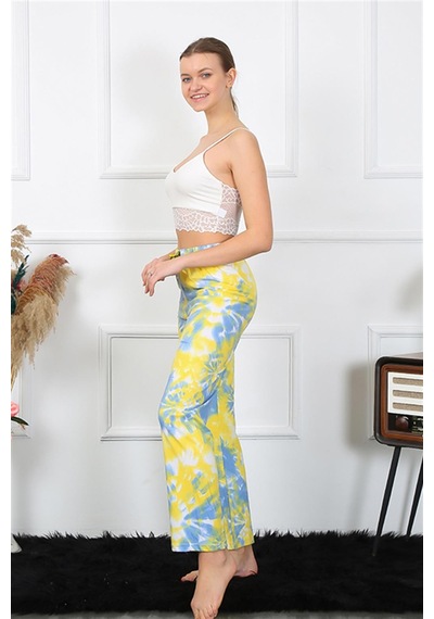 Akbeniz Kadın Pamuklu Alt Pijama 27466 - M Sarı