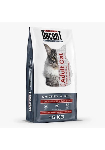 Decent Tavuklu Yetişkin Kedi Maması 15 Kg