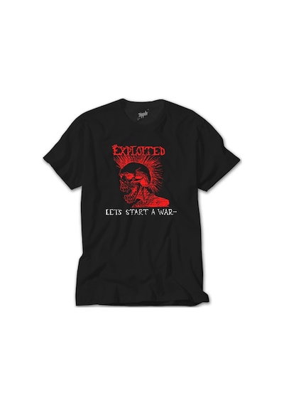 The Exploited Let'S Start A War Siyah Tişört Siyah