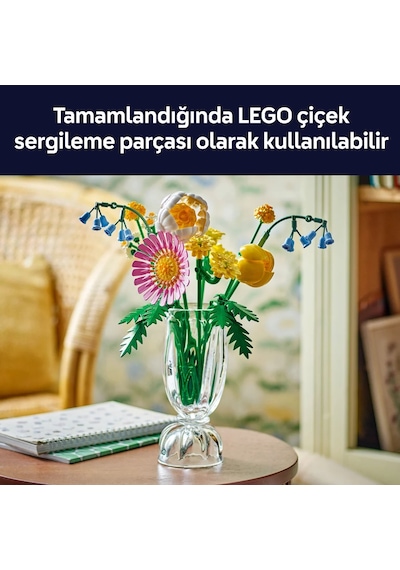 LEGO® Botanicals Küçük Sarı Buket 10347 - 9 Yaş ve Üzeri Çocuklar için Yaratıcı Oyuncak Yapım Seti (373 Parça)