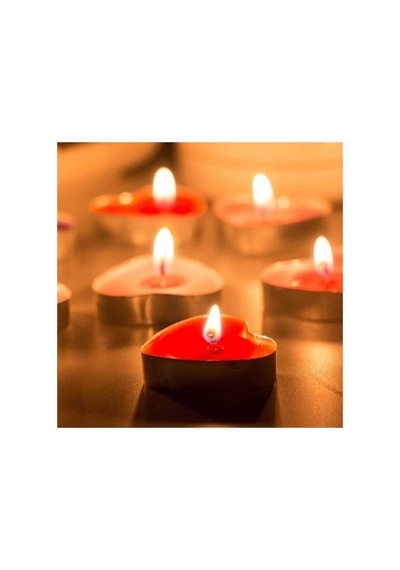Kırmızı Tealight Mum 50 Adet