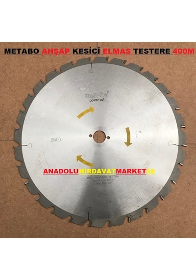 Metabo 400 Mm Elmas Testere Sunta Mdf Ahşap Odun Kesme Testeresi