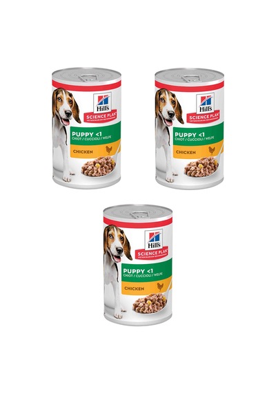 Hill's Science Plan Tavuklu Yavru Köpek Konserve Maması 3 x 370 G