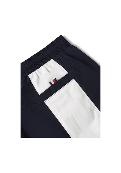 Tommy Hilfiger Orta Boy Cut&sew İpli Lacivert Yüzme Şortu-13048 Lacivert