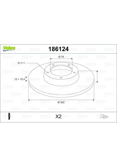 Valeo Fren Dıskı On Bmw E34 186124 34116756092