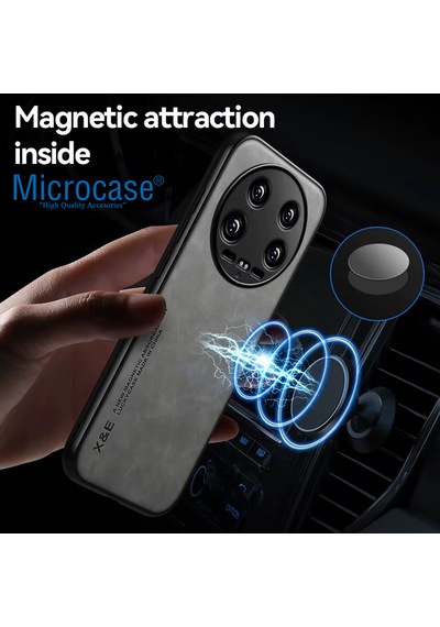 Microcase Tecno Spark 20 Pro Plus İçin Luxury Leather Series Deri Desenli Plastik Koruma Kılıf - Al8125 Siyah