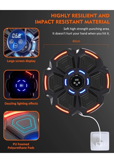 Mepa Bluetooth Hoparlör Özellikli Duvar Boks Makinesı 9 Mod Seviye Ayarlı Müzikli Boks Makinesı Najmaddin
