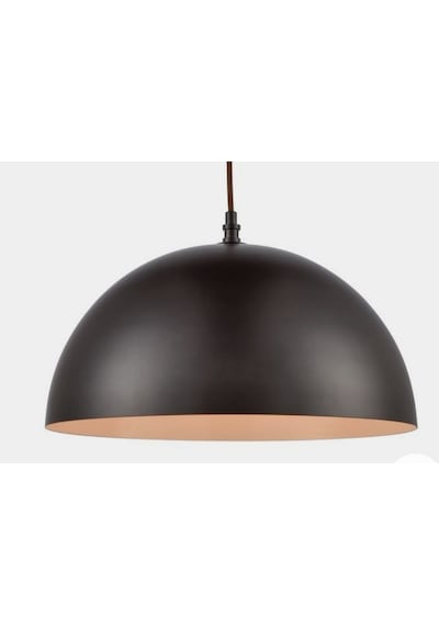 Mylights  Retro Rustik Metal Sarkit Avize 30 Cm  Mat Siyah Içi Be