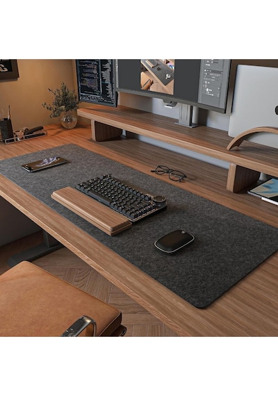 Mouse Pad Masa Üstü Koruyucu 3mm Keçe Klavye Pc Notebook Altı