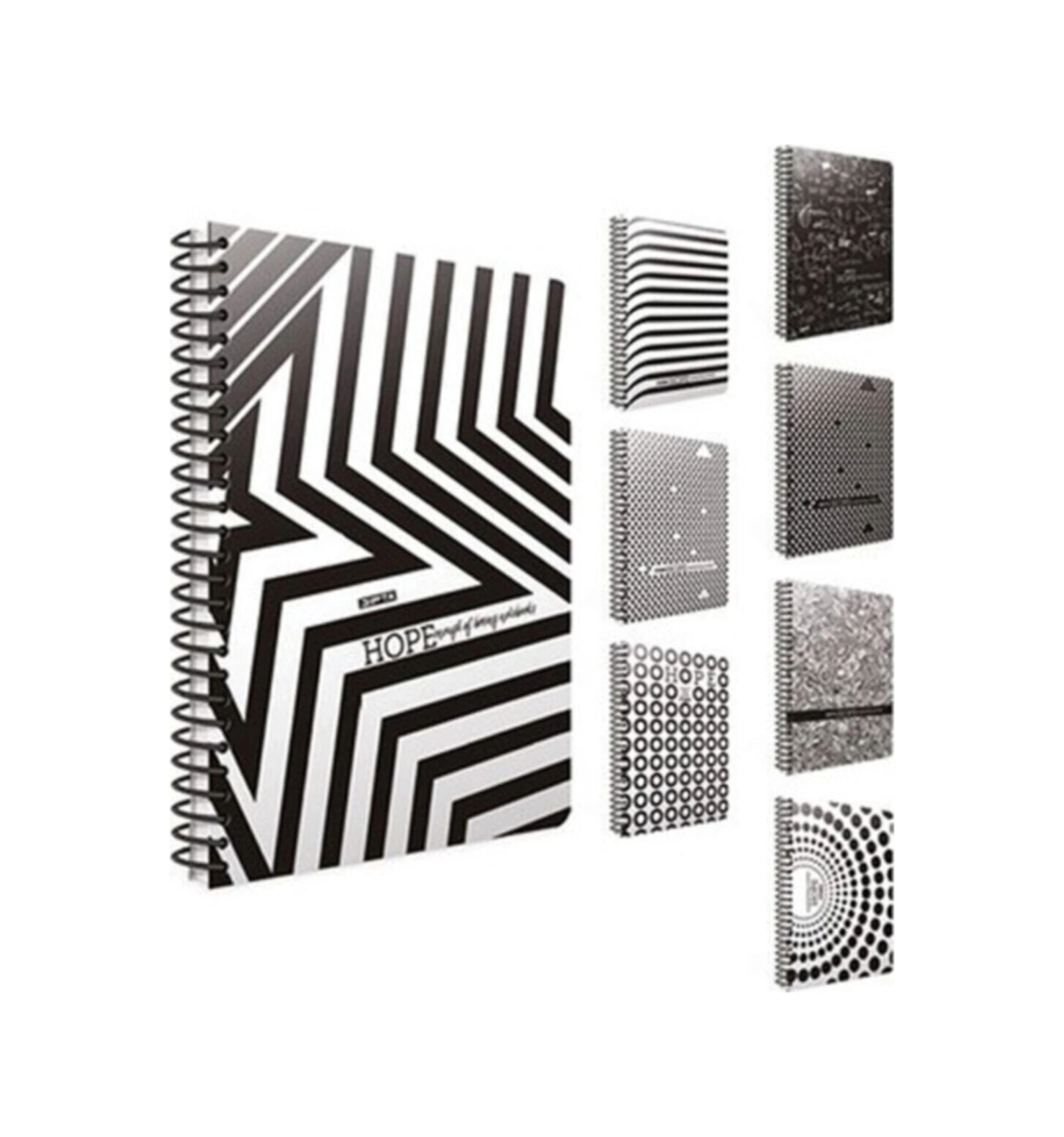 Hope Spiralli Karton Kapak 18.5x26 Cm 80 Yaprak Kareli Defter