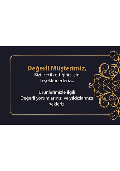 Ny Teşekkür Kartı 500 Adet