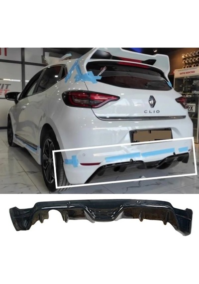 Renault Clio 5 Arka Ek 2019 2020 2021 2022 Mat Siyah Plastik