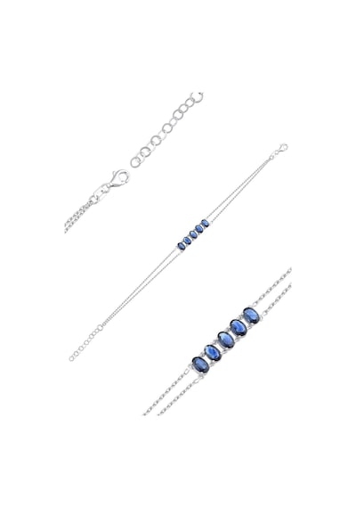 2.28ct Oval Safir Bileklik Beyaz