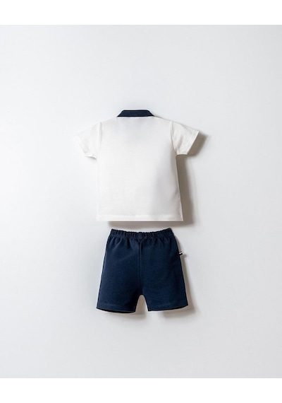 U.S. Polo Assn. U.s. Polo Assn Erkek Bebek 2 Li Şort T-şhirt Takım Beyaz-2350 Beyaz