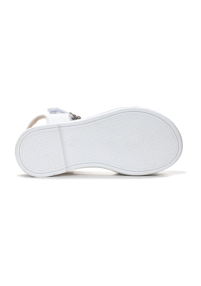 Kiko Kids Bufly Fiyonklu Kız Çocuk Sandalet Ayakkabı Beyaz Beyaz