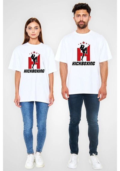 Startmore Adrift Ko Buta Kick Boks Beyaz Unisex Oversize Tişört T-shirt Os7894 Beyaz