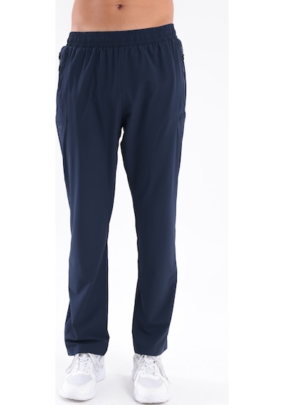 Rowinger B-stretch Kumaş Fermuarlı Cepli Düz Paça Erkek Spor Eşofman Altı Blue