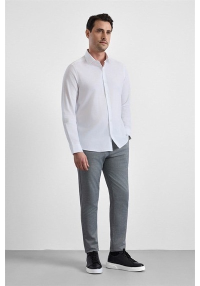 Süvari Beyaz Slim Klasik Yaka Düz Casual Gömlek Gm1008400350-bey Süvari Beyaz Slim Klasik Yaka Düz Casual Gömlek Gm1008400350-bey