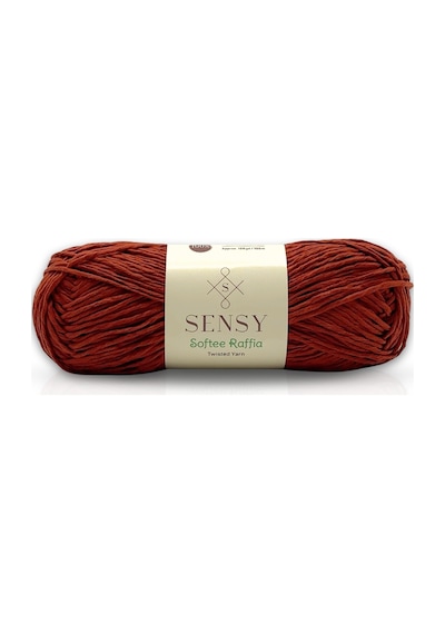 Premium Softee Raffia Yumuşak Rafya İpi Kağıt İpi El Örgü İpi Hobi İpi Supla İpi Çanta İpi Kiremit