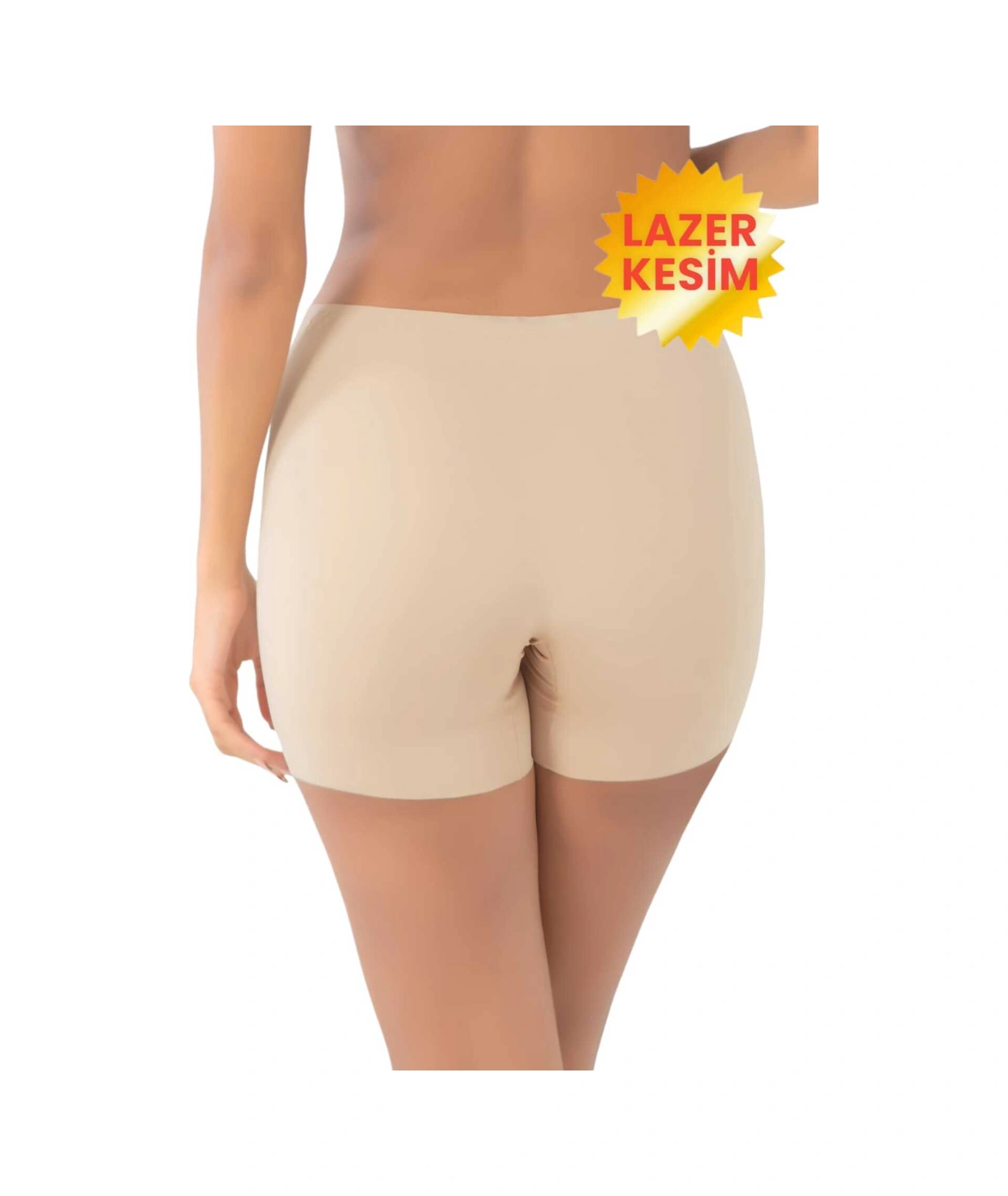 Tezzgelsin Kadın Lazer Kesim Ve Toparlayıcı Yüksek Bel Boxer Korse 3'lü Set Ten Rengi
