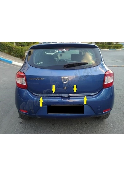 Woc Chrome Dacia Sandero Krom Bagaj Alt Çıta 2012 Sonrası  Paslanm