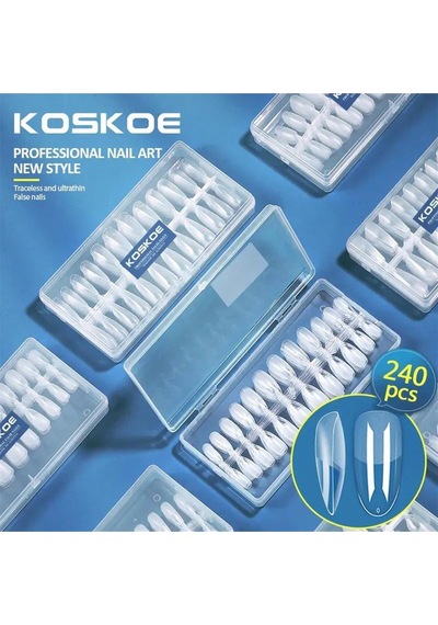 Koskoe Yeni Nesil Jel Tips Tırnak 04 Oval Model