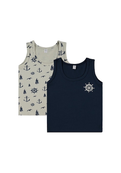 Civil Boys Erkek Çocuk Sailor 2-12 Yaş 2'li Atlet - Standart