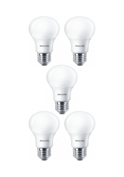 Philips 8W 60W Led Ampul Beyaz 6500K E27 5 Adet