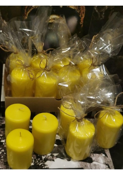 İv Candles Citronella Sineksavar Limon Sarısı 4'lü Baton Mum Çok Renkli