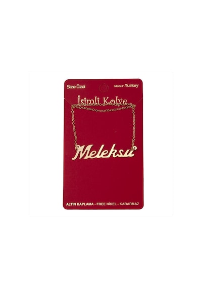 Meleksu İsimli Kolye -sarı N711 altın