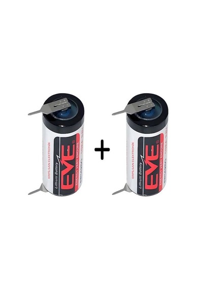 Eve Er14250 3.6v 1/2 Aa Kısa Lityum Pil 2 Ayaklı-2 Adet