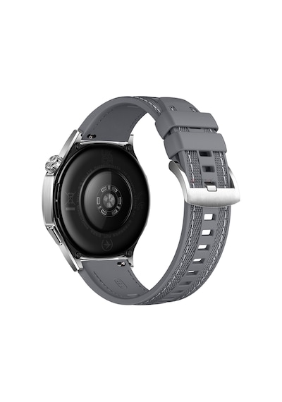 Sneezy Huawei Watch Gt5 Pro 46mm İle Uyumlu Metal Tokalı Dikiş Detaylı Şık Dokuma Silikon Kordon