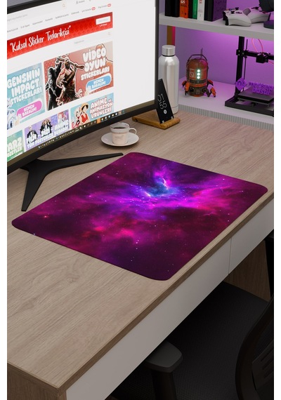 Galaksi Kaymaz Dikişli Kauçuk Oyuncu Mousepad V5 - 48x40 Xl Gaming Mouse Pad Fare Altlığı