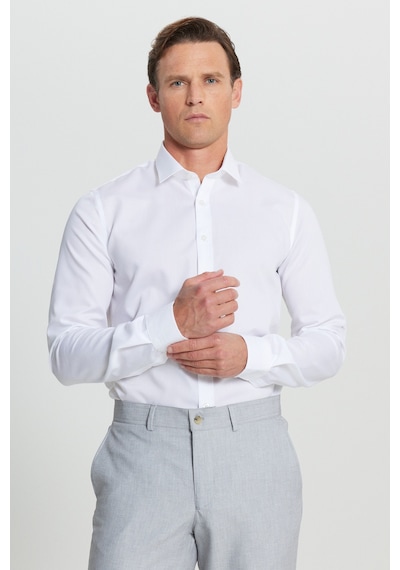 AC&Co / Altınyıldız Classics Erkek Beyaz Ütü Gerektirmeyen Ekstra Slim Fit Klasik Yaka %100 Pamuk Gömlek Beyaz AC&Co / Altınyıldız Classics Erkek Beyaz Ütü Gerektirmeyen Ekstra Slim Fit Klasik Yaka %100 Pamuk Gömlek Beyaz