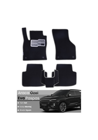 Ssangyong Actyon 2006-2018 Uyumlu Eva Paspas Tam Set Oto Paspas,araca Özel,kolay Montaj 591