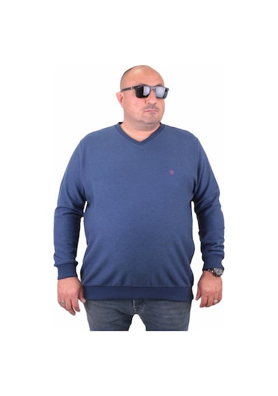 Starbattal Büyük Beden Selanik V Yaka Classic Sweat 23201 Marin-Marin