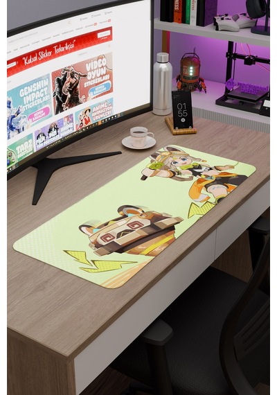 Kachina Genshin Impact Anime Oyuncu V4 - 70x30 Xl Gaming Mouse Pad Fare Altlığı