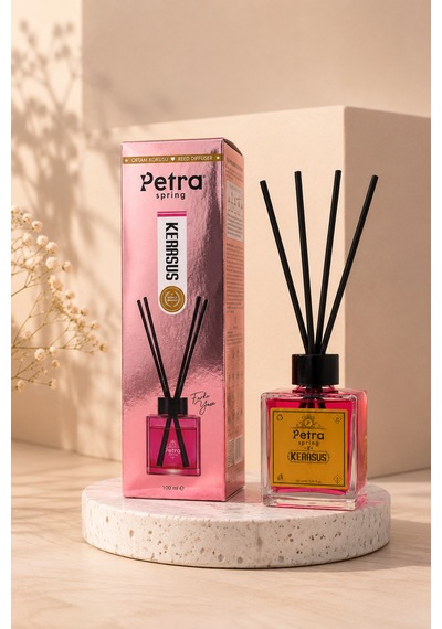 Kerasus 100 Ml Bambu Çubuklu Oda Kokusu Oda Kokusu, Reed Diffuser, Ev Ve Ofis İçin , Room Air Freshener For Living Room Premium Ortam Kokusu Ev , Ofis ,