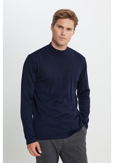 AC&Co / Altınyıldız Classics Erkek Lacı Standart Fit Normal Kesim Yarım Balıkçı Yaka Triko Kazak Lacivert AC&Co / Altınyıldız Classics Erkek Lacı Standart Fit Normal Kesim Yarım Balıkçı Yaka Triko Kazak Lacivert