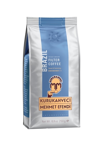 Kurukahveci Mehmet Efendi Filtre Kahve 250 G Brazil %100 Arabica - 5 Adet Tarı
