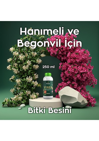 Vinea 250 Ml Dış Mekan Süs Bitkisi Besini - Begonvil Ve Hanımeli İçin Hızlı Büyüme Güçlü Sarmaşıklar 250 ML