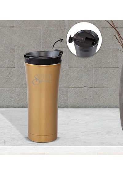 Kişiye Özel 784 Gold Paslanmaz Çelik Termos Bardak 450Ml
