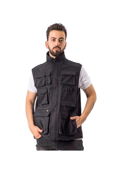 Freecamp Vest Erkek Balıkçı Yelek Siyah