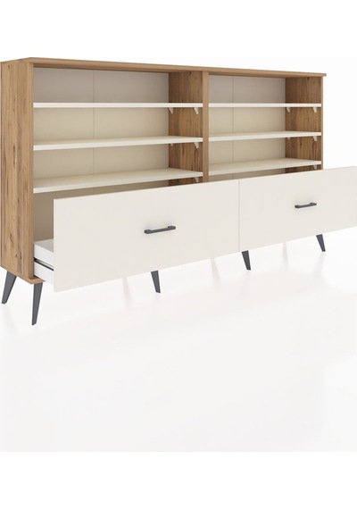 Arges Konsol 6 Raflı 2 Çekmeceli 176x30x99 Çam-aytaşı Aytası/aytası - Atlas Çam Arges Konsol 6 Raflı 2 Çekmeceli 176x30x99 Çam-aytaşı Aytası/aytası - Atlas Çam