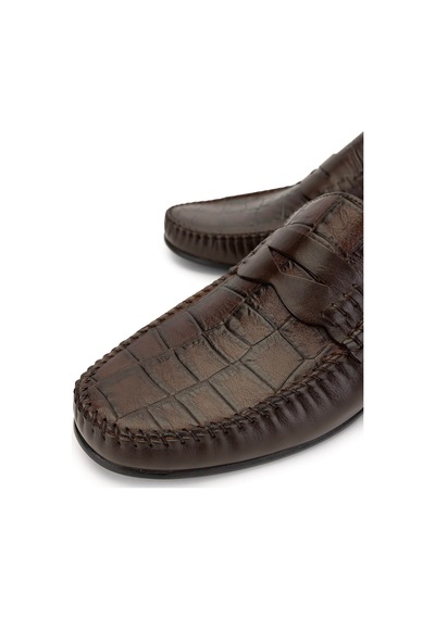 Tamer Tanca Erkek Hakiki Deri Kahverengi Kroko Loafer Ayakkabı 478 B1100 Erk Ayk Sk24-25 Kahve Kroko Kahverengi Tamer Tanca Erkek Hakiki Deri Kahverengi Kroko Loafer Ayakkabı 478 B1100 Erk Ayk Sk24-25 Kahve Kroko Kahverengi